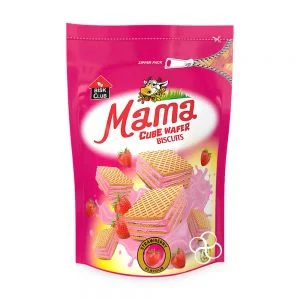 CLUB MAMA STRAWBERRY CUBE WAFER 100GMX24PCS